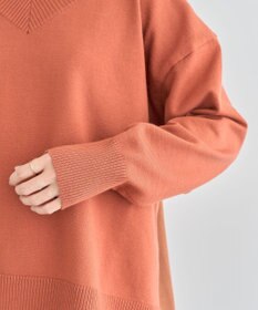 Green Parks 異素材切替ニットチュニック