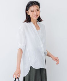 洗える】LIBECO スキッパーブラウス / 23区 | ファッション通販 【公式 