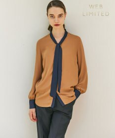 BEIGE， 【WEB限定】MAKALU / ボウタイブラウス