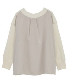 Green Parks 異素材切替ニットチュニック