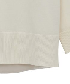 Green Parks 異素材切替ニットチュニック