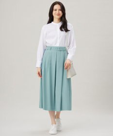 自由区 【洗える】ストレッチライトツイル スカート