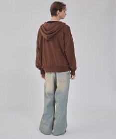 WEGO 【ユニセックス着用ITEM/ウエスト調整可】フレアデニムパンツ