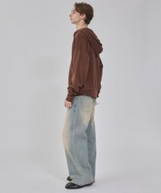 WEGO 【ユニセックス着用ITEM/ウエスト調整可】フレアデニムパンツ