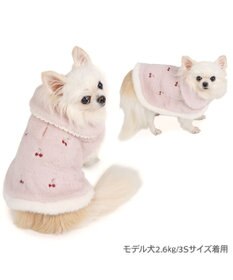 PET PARADISE ペットパラダイス チェリー ポンチョ 《ピンク》 小型犬
