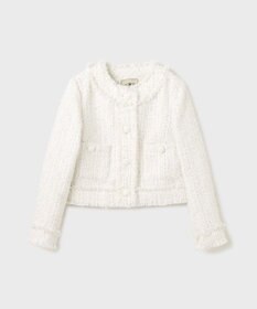 GRACE CONTINENTAL フリンジツイードジャケット