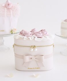 Maison de FLEUR ローズブーケキューブショルダーバッグ