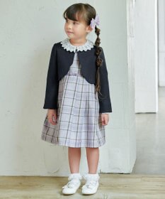 ANY KIDS チェック柄ジャンパースカート