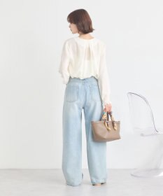 earth music&ecology フロントツイストブラウス