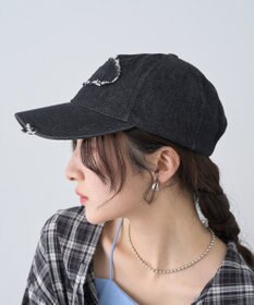 earth music&ecology ダメージロゴキャップ