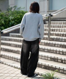 WEGO イージー3Dバレルレッグコーデュロイパンツ