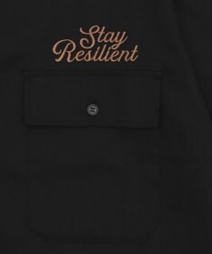 WEGO 【ユニセックス着用ITEM】刺繍ロゴツイルワークシャツ