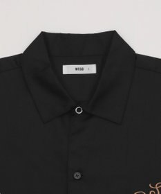 WEGO 【ユニセックス着用ITEM】刺繍ロゴツイルワークシャツ