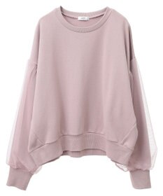 earth music&ecology チュールスリーブスウェット