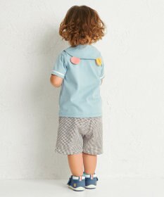 MIKI HOUSE HOT BISCUITS 【80-120cm】サッカー素材 5分丈パンツ