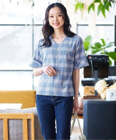 Tiaclasse 【洗える】ゆったりシルエットの幅広カフスブラウス