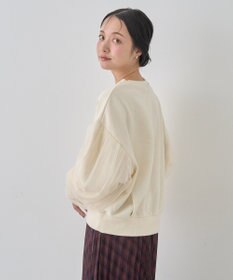 earth music&ecology チュールスリーブスウェット