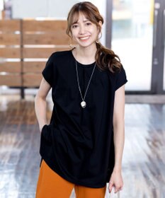 Tiaclasse L 【洗える】ボリュームフレンチカットソーチュニック