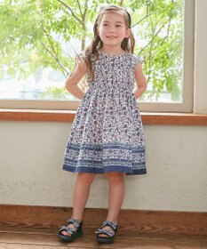 ANY KIDS プリント サマー ワンピース