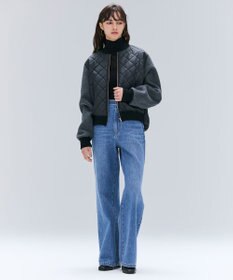 BEIGE， 【GISELe 10月号掲載】DOVER / 異素材ウールキルティングブルゾン