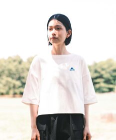 SHARE PARK LADIES 【UVカット・吸水速乾・ストレッチ・軽量 】エンブレムショートTシャツ（S・Mサイズ）