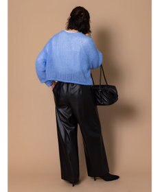 Te chichi 【泉 里香さん着用・Oggi.jp10/23掲載】キャットヤーンメッシュニット