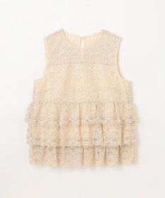 GRACE CONTINENTAL レースギャザートップ