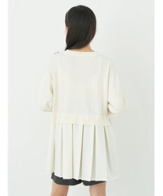 earth music&ecology プリーツドッキングカーディガン