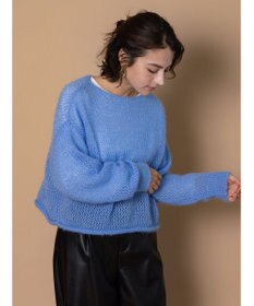 Te chichi 【泉 里香さん着用・Oggi.jp10/23掲載】キャットヤーンメッシュニット