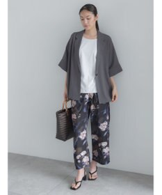 Te chichi 麻調ハーフスリーブジャケット