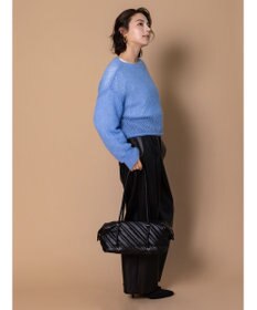 Te chichi 【泉 里香さん着用・Oggi.jp10/23掲載】キャットヤーンメッシュニット