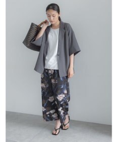Te chichi 麻調ハーフスリーブジャケット