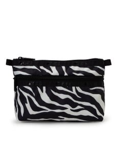 LeSportsac COSMETIC CLUTCH/クリームブラックゼブラ