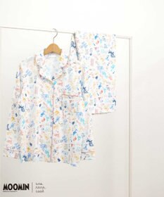 une nana cool 【ムーミン】【綿100%】 MOOMIN * une nana cool  開襟パジャマ