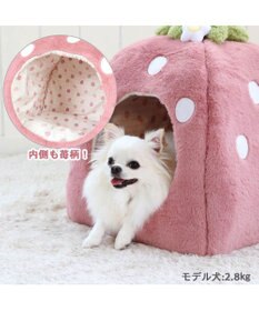 PET PARADISE くすみ苺 ハウス M (38×38×40cm)