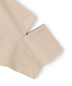 BEIGE， 【洗える】DUOMO / コットンスリットスリーブトップス