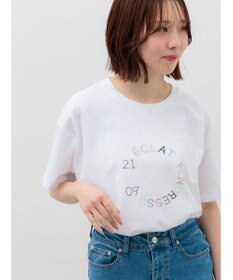 Te chichi ラインストーンサークルロゴTシャツ