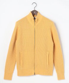 JOSEPH ABBOUD 【3シーズン活躍する綿ブレンド】コットンアクリルバルキー ジップニット ブルゾン