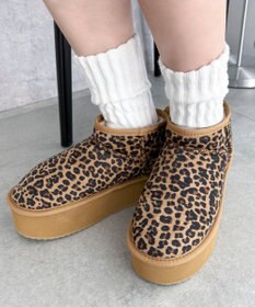 WEGO 【25年秋冬新作/あったかブーツ】厚底ムートンタッチブーツ