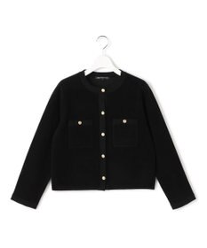 23区 【洗える】ベロアニット カーディガン