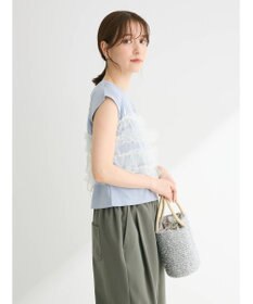 Green Parks ・ｓｗｉｎｇ　ｂｙ　ＳＥＴ２点チュールビスチェ＆フレンチＴ