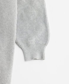 LENO V NECK ONEPIECE　Vネックニットワンピース