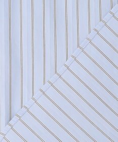 J.PRESS LADIES BEZコットンナイロン ストライプ シャツカラー ブラウス