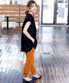 Tiaclasse L 【洗える】ボリュームフレンチカットソーチュニック