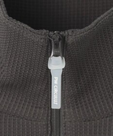 PW CIRCULUS 今が旬トップス！【ドライな肌触り / UV遮蔽率98.9% UVカット / ストレッチ】【WOMEN】ワッフルハーフジップ  ゴルフウェア レディース