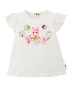 MIKI HOUSE HOT BISCUITS 【80-120cm】 キャビット×お菓子シリーズ 天竺素材半袖Tシャツ