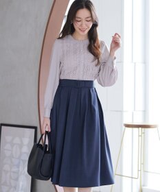 Tiaclasse L 【新色追加】レースブラウス