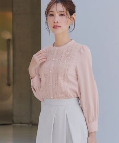 Tiaclasse L 【新色追加】レースブラウス