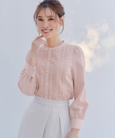 Tiaclasse L 【新色追加】レースブラウス