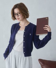 WEGO 【26年春新作】別注USPOLOケーブルニットカーデ